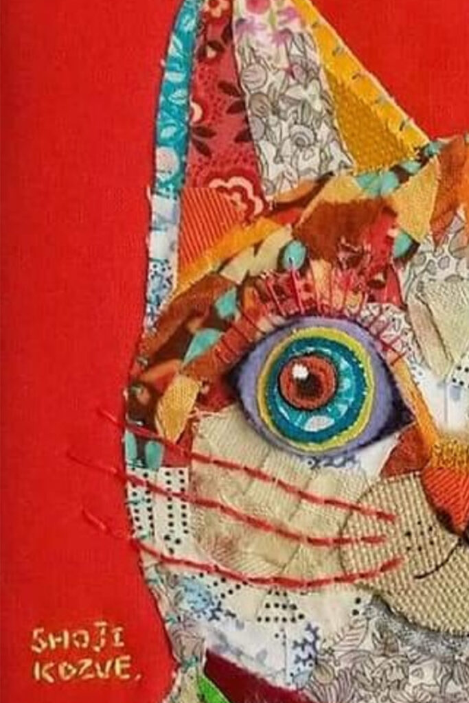 温もりを感じる布絵の猫たち 作家 しょうじ こずえ￼ | ARCHE! Web 