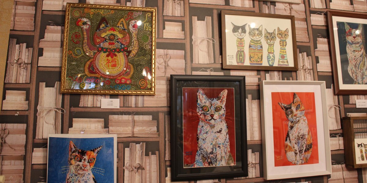 温もりを感じる布絵の猫たち 作家 しょうじ こずえ￼ | ARCHE! Web 